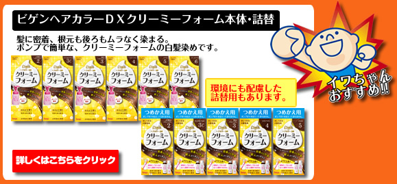 ビゲンヘアカラーDXクリーミーフォーム本体・詰替